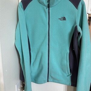 The North Face Turquoise and Dark Grey Women's Jacket